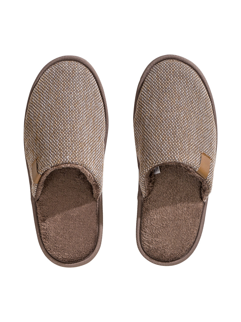 Bej Hasır Görünümlü Erkek Ev Terliği-5