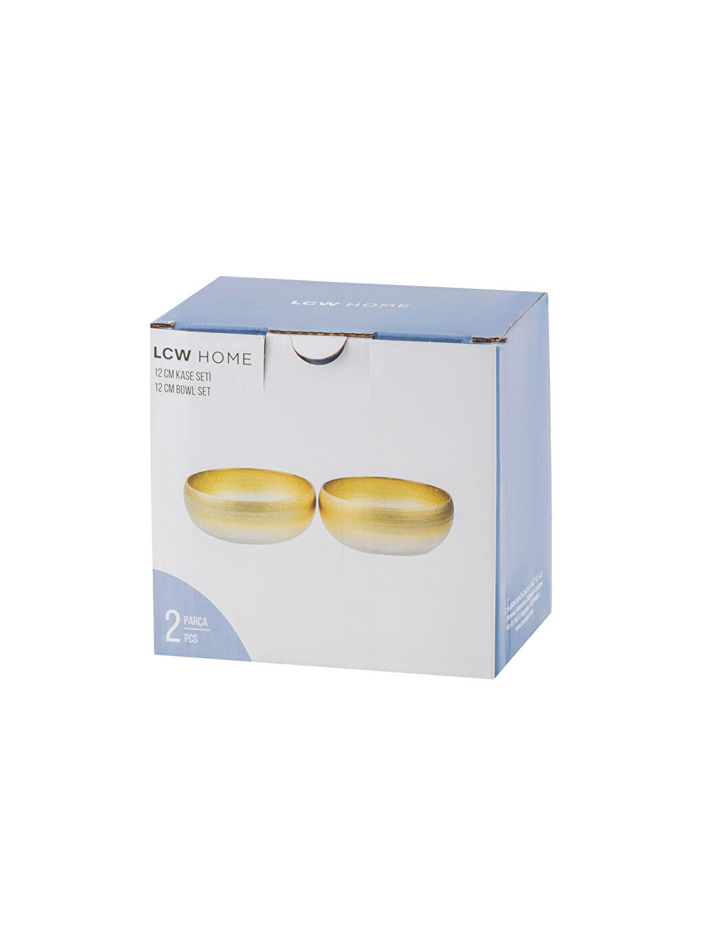 Renksiz Cam Kase Seti 2'li 12 cm-3