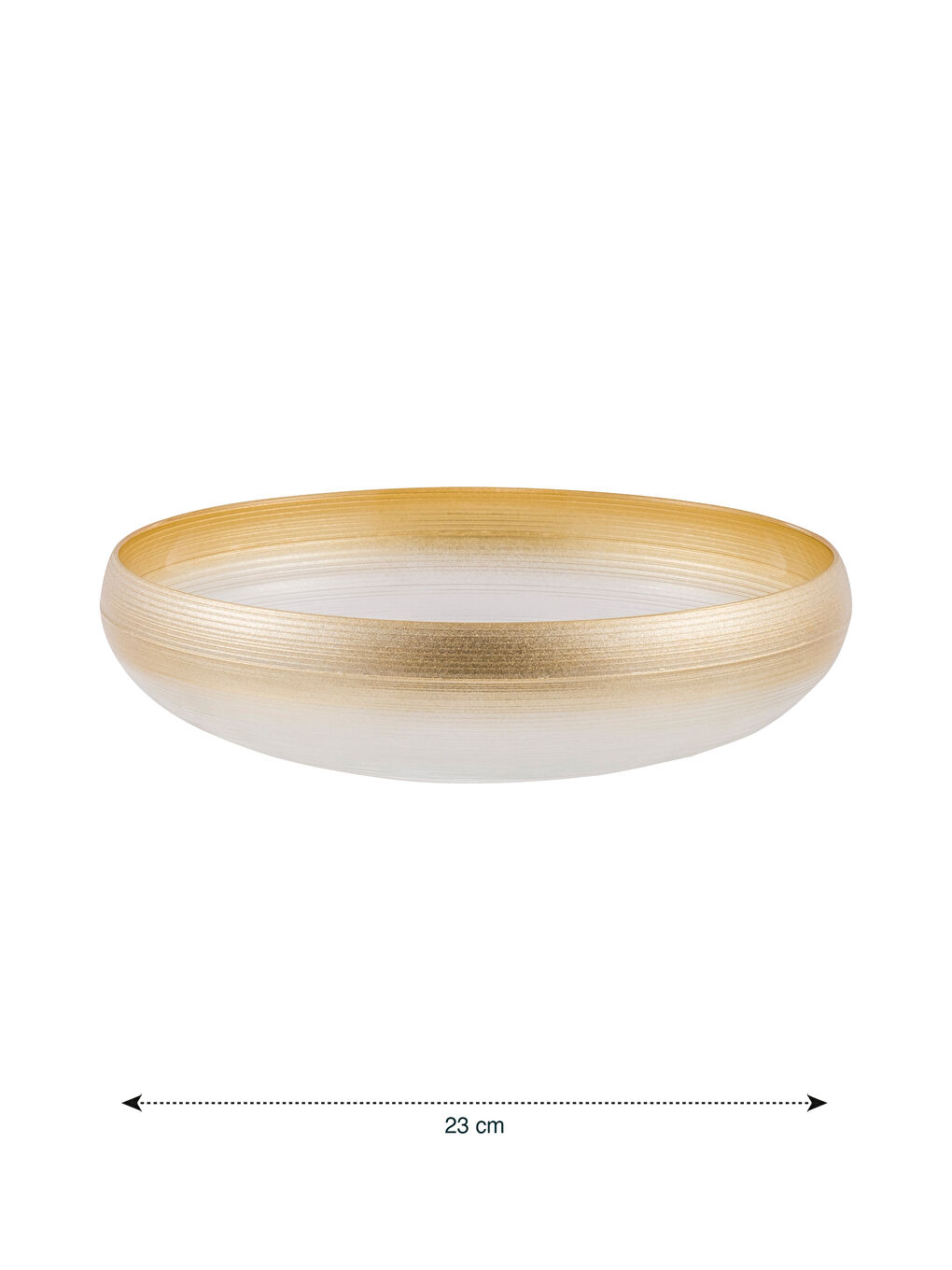 Sarı Desenli Cam Dekoratif Kase-4