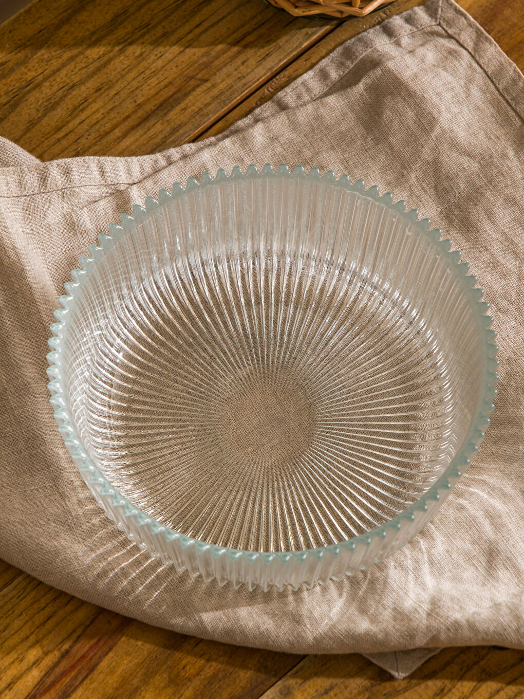 Desenli Cam Kase 15 cm-1