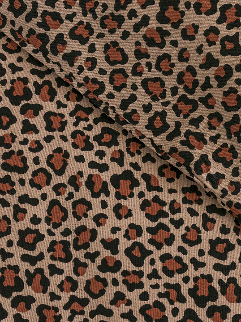 Karışık Leopar Desenli Çift Kişilik Nevresim Seti-4