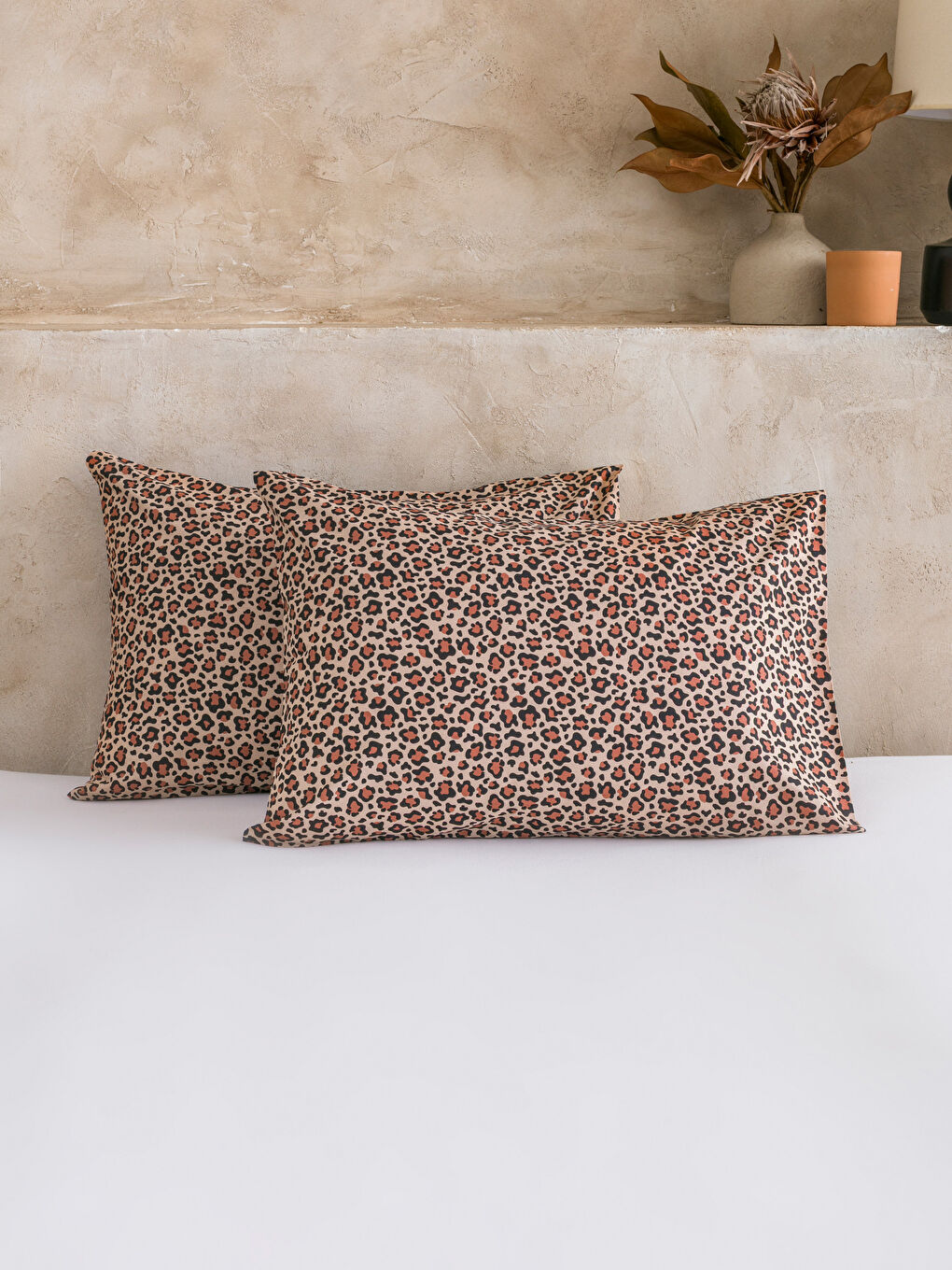 Karışık Leopar Desenli Yastık Kılıfı-1
