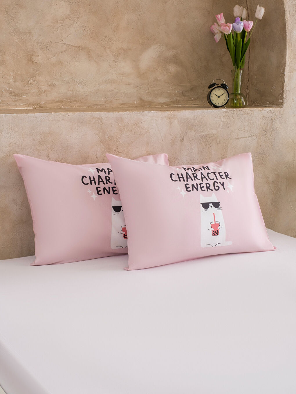 Karışık Baskılı Dokuma Yastık Kılıfı 2'li 50x70 cm