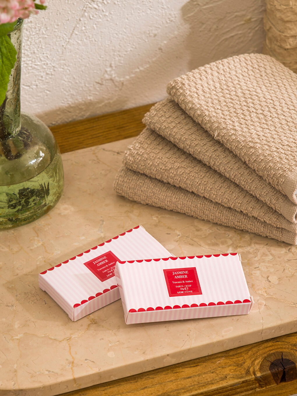 Yasemin ve Amber Kokulu Katı Sabun 50 g-1