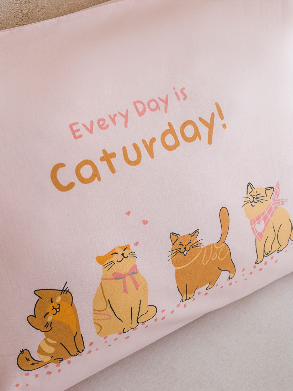 Karışık Kedi Desenli Tek Kişilik Nevresim Seti-3