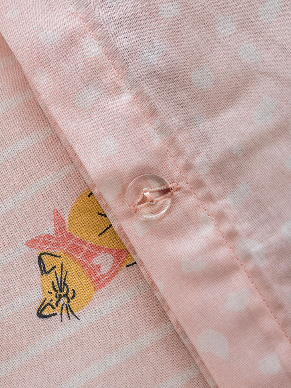 Karışık Kedi Desenli Tek Kişilik Nevresim Seti-5