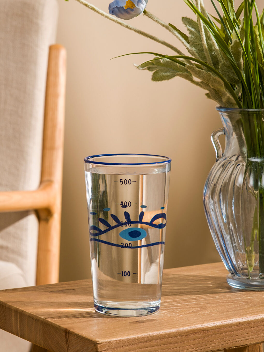 Karışık Göz Baskılı Cam Bardak 500 ml-1