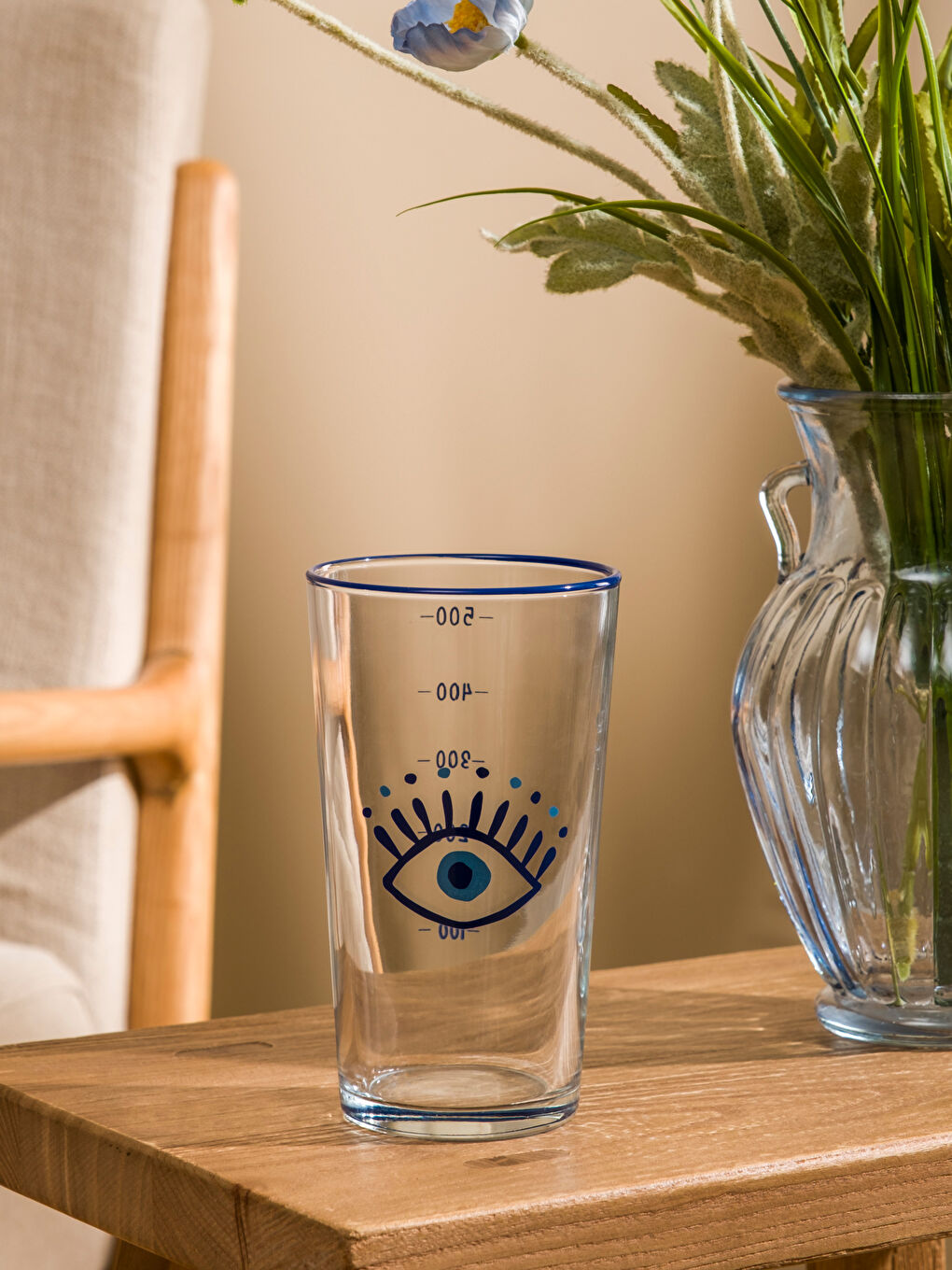 Karışık Göz Baskılı Cam Bardak 500 ml-2