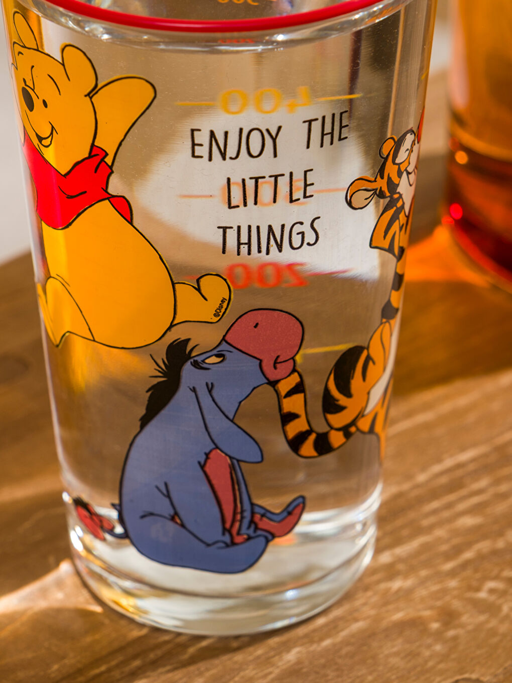Karışık Winnie the Pooh Baskılı Cam Su Bardağı 500 ml-3