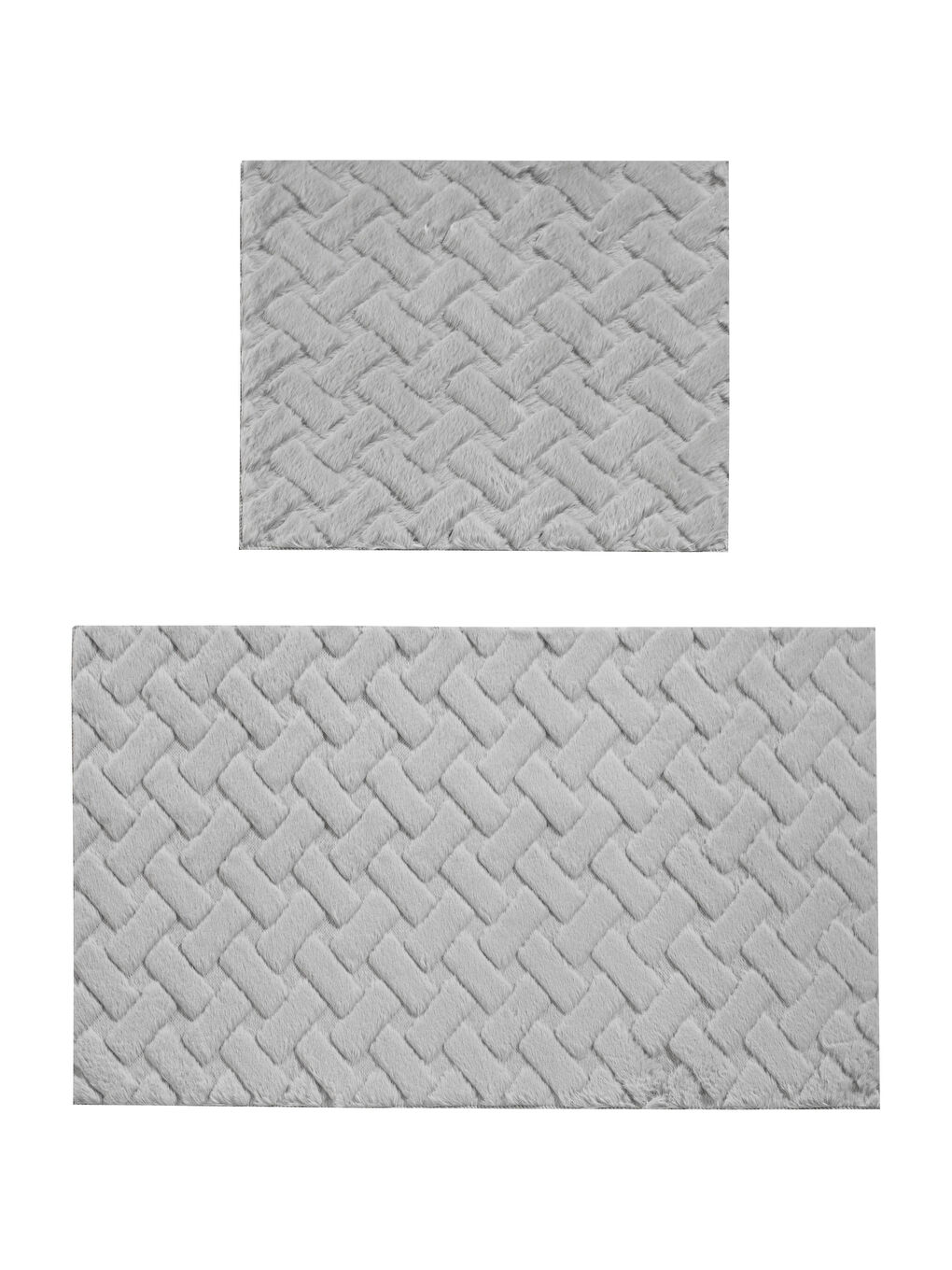 Set of 2 Patterned Bath Mats-5