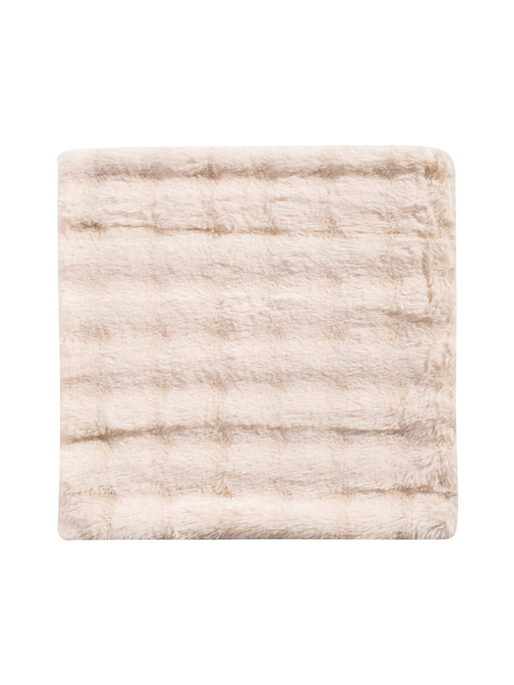 Ekru Pelüş Kırlent Kılıfı 45x45 cm-5