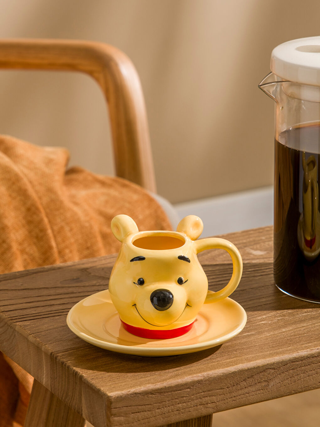 Karışık Winnie the Pooh Seramik Kahve Fincan Takımı 100 ml