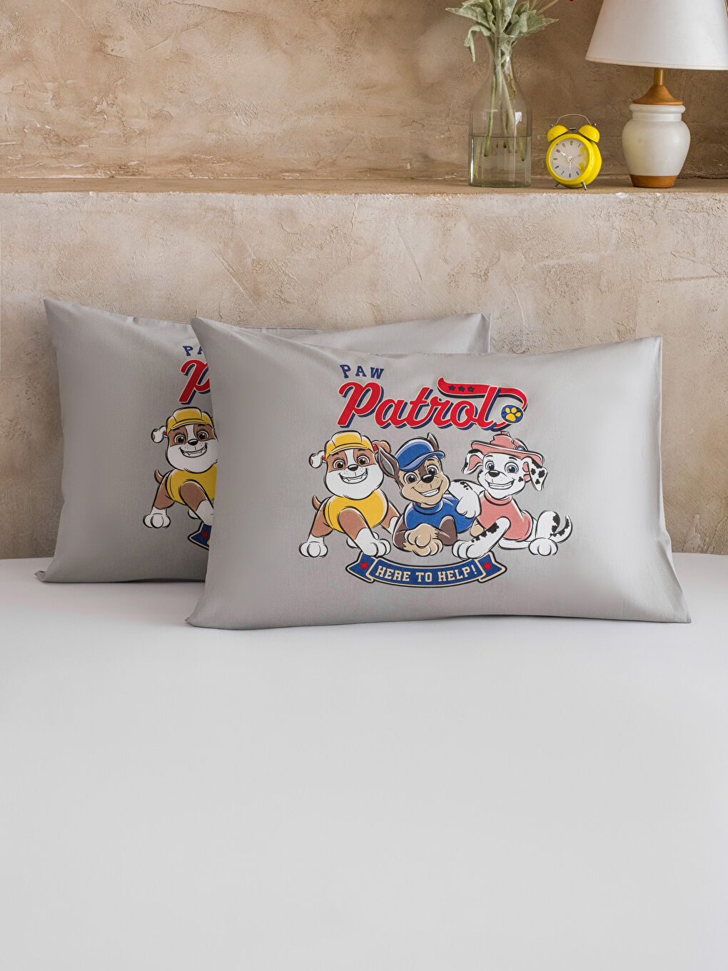 Karışık Paw Patrol Baskılı Yastık Kılıfı 2'li 50x70 cm-1