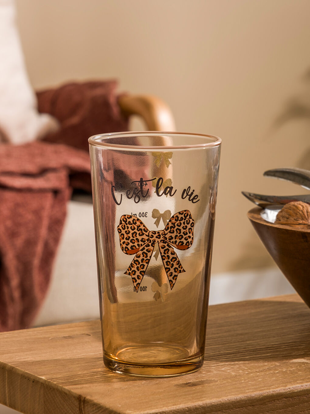 Karışık Baskılı Cam Su Bardağı -2