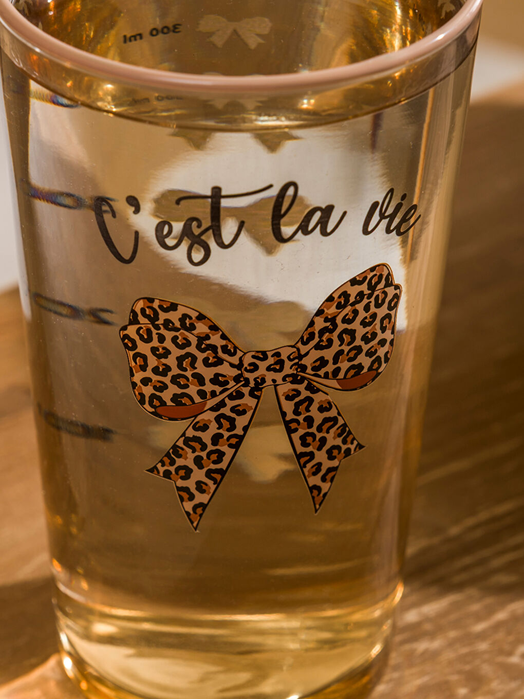 Karışık Baskılı Cam Su Bardağı -3