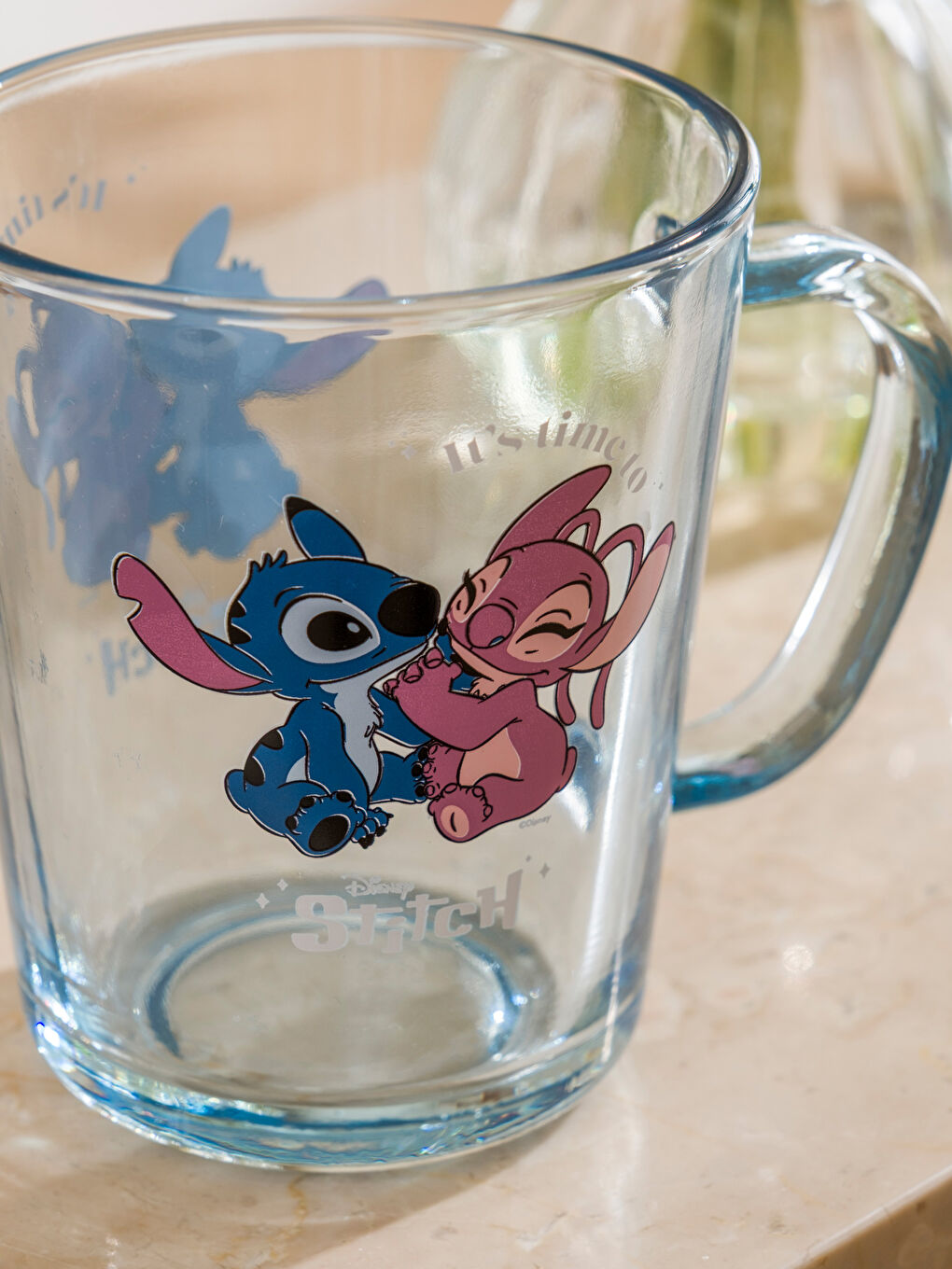 Karışık Lilo ve Stitch Baskılı Cam Bardak 320 ml
-2