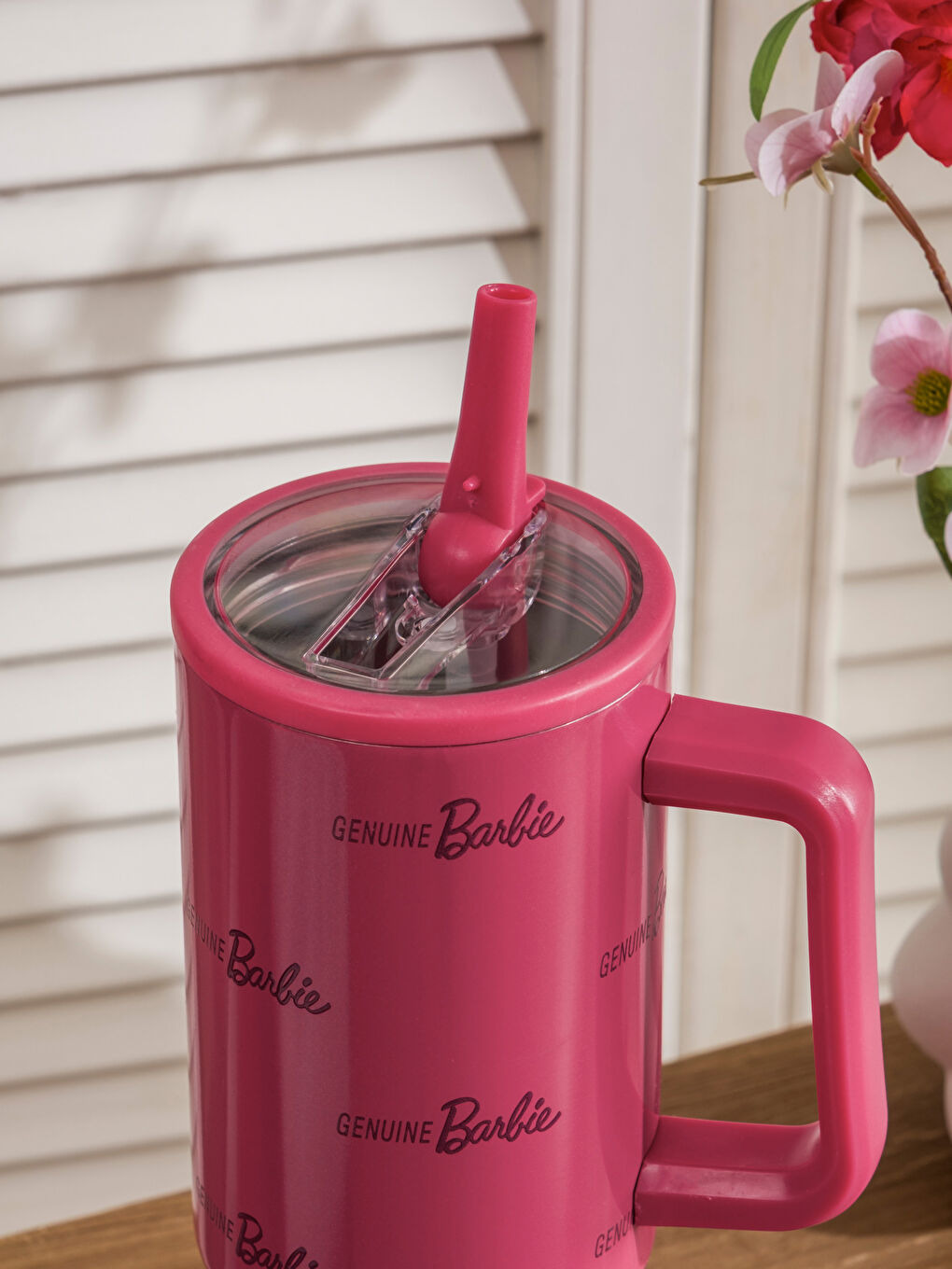 Karışık Barbie Baskılı Kulplu Termos Bardak 1200 ml-2