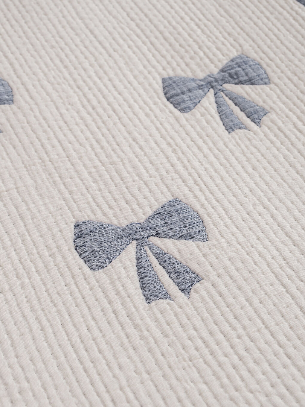 Karışık Fiyonk Baskılı Tek Kişilik Yatak Örtüsü -2