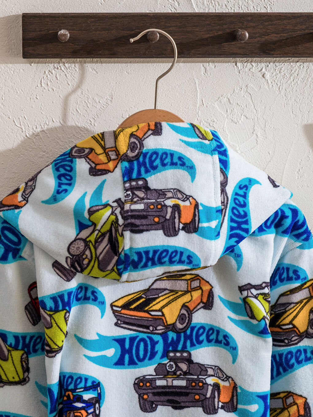 Karışık Hot Wheels Baskılı Erkek Çocuk Bornoz-3