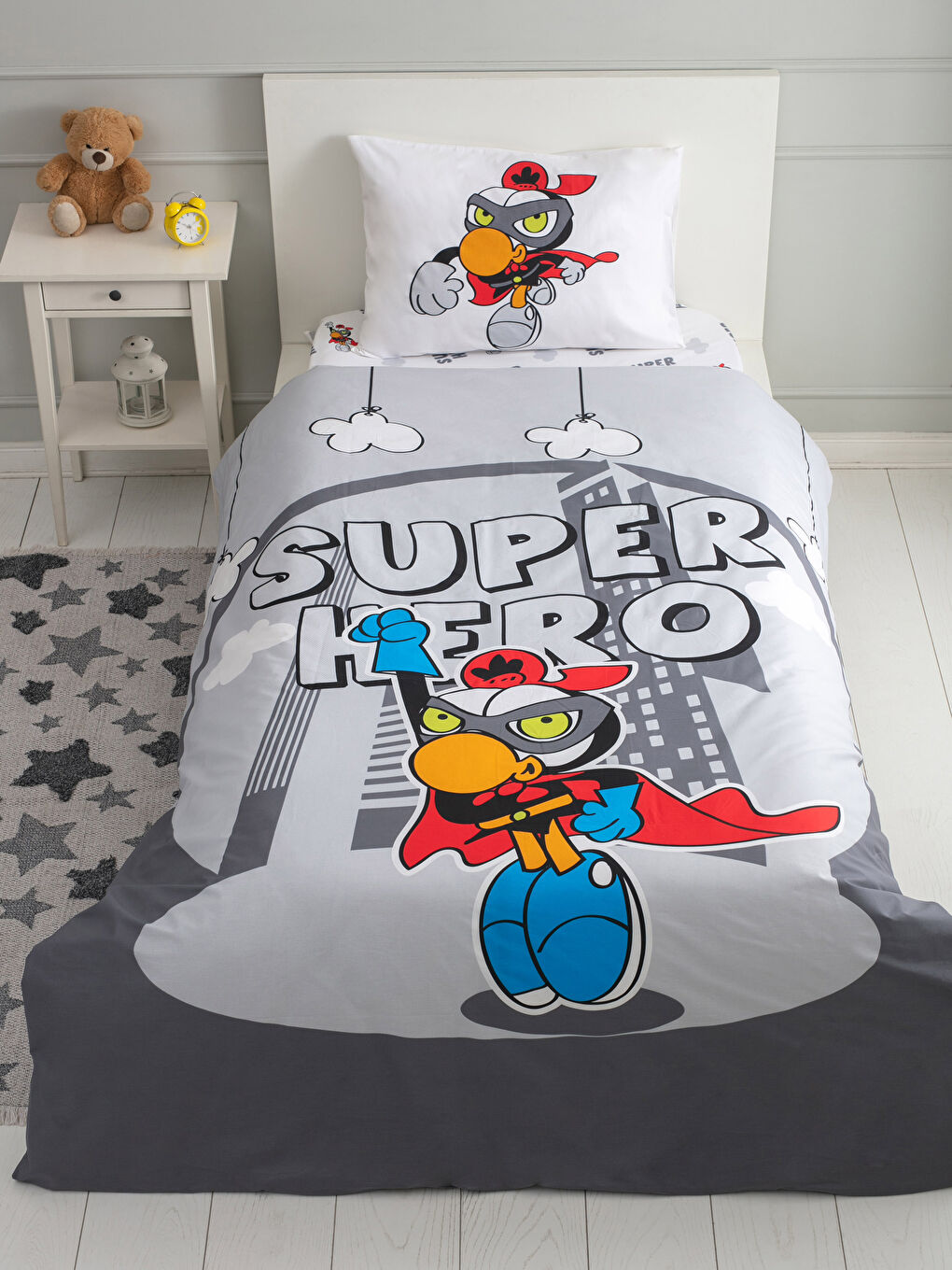 Karışık Baskılı Çocuk Nevresim Takımı-5