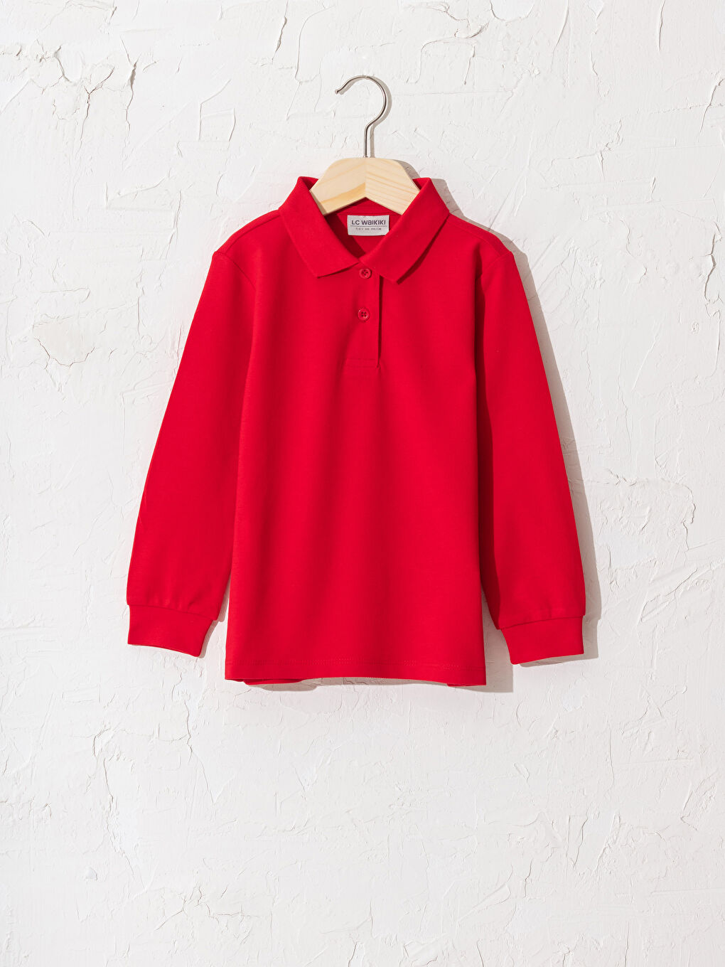 Girl's Polo Neck Basic Cotton T-Shirt