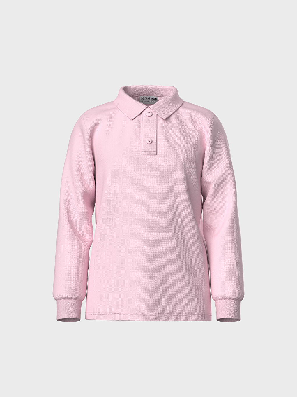 Girl's Polo Neck Basic Cotton T-Shirt-2