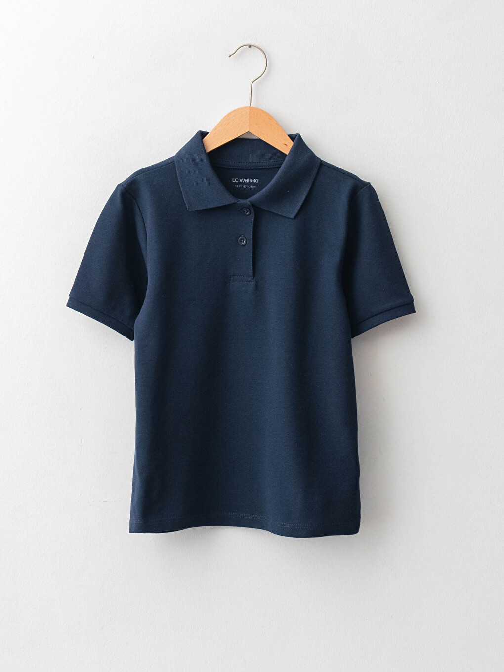Girl's Polo Neck Basic T-shirt
