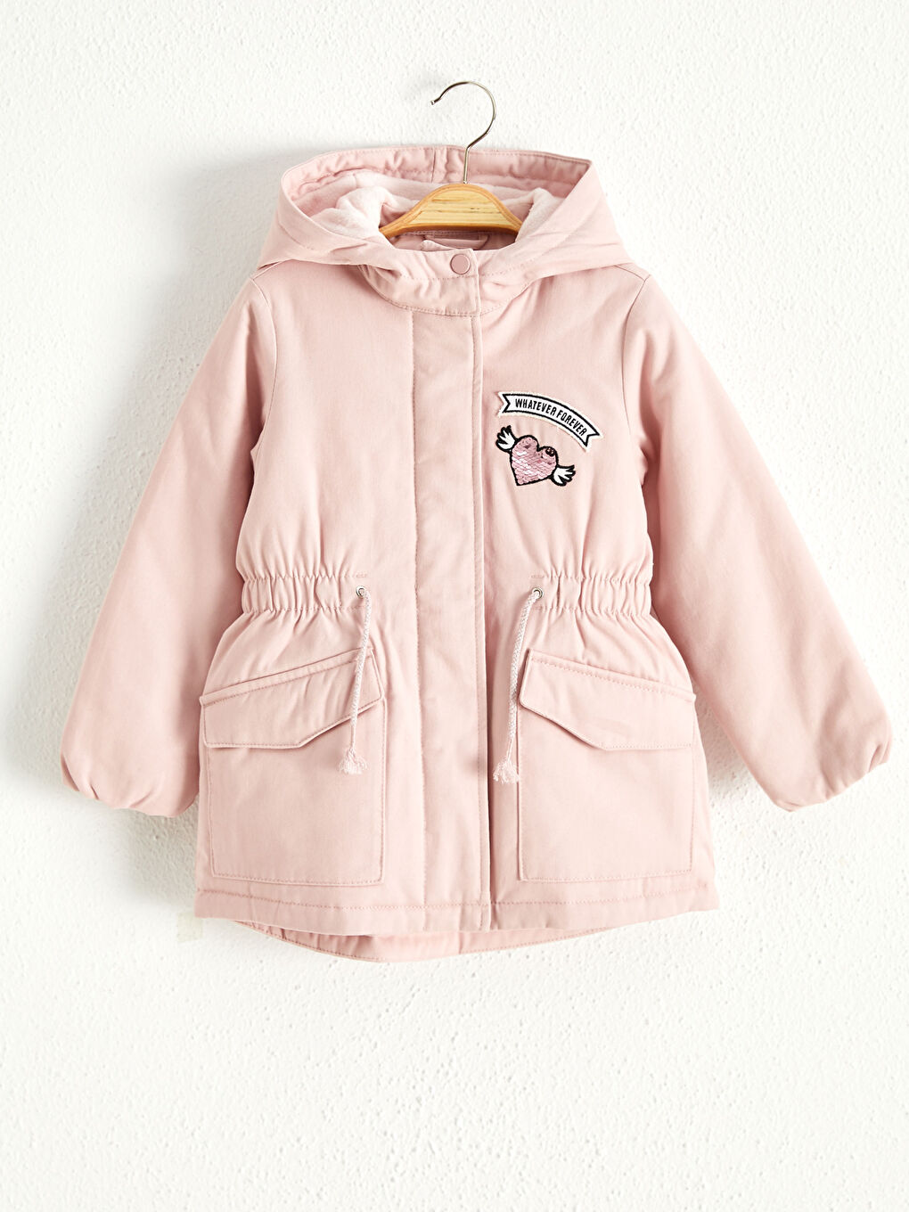 Manteau Court à Capuche pour Fille-2