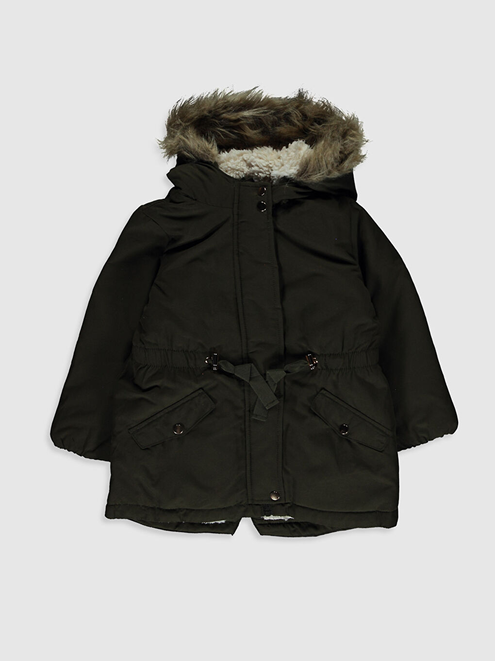 Қыздарға арналған капюшонды пальто