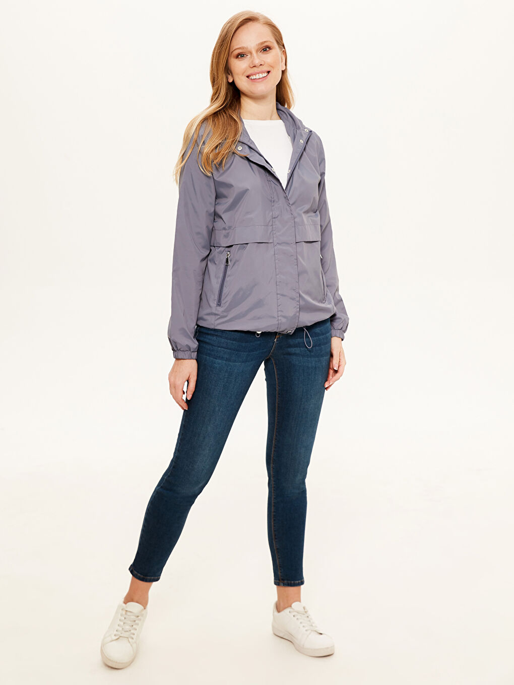 LCWAIKIKI Classic Woman GREY Raincoat -0W0057Z8-ENC