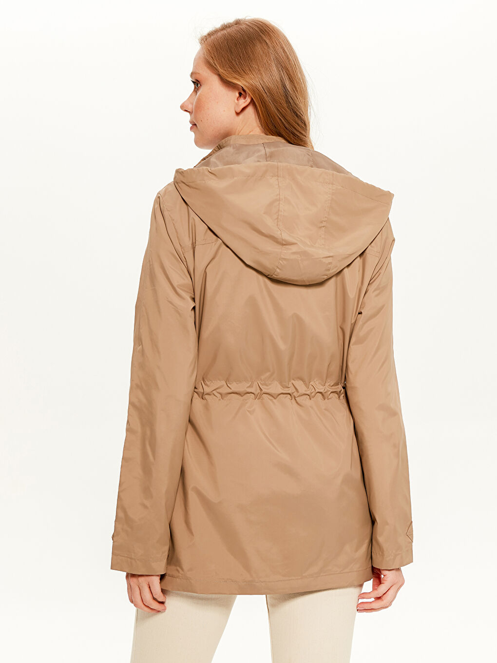 Женщины Бежевый Дождевик-2