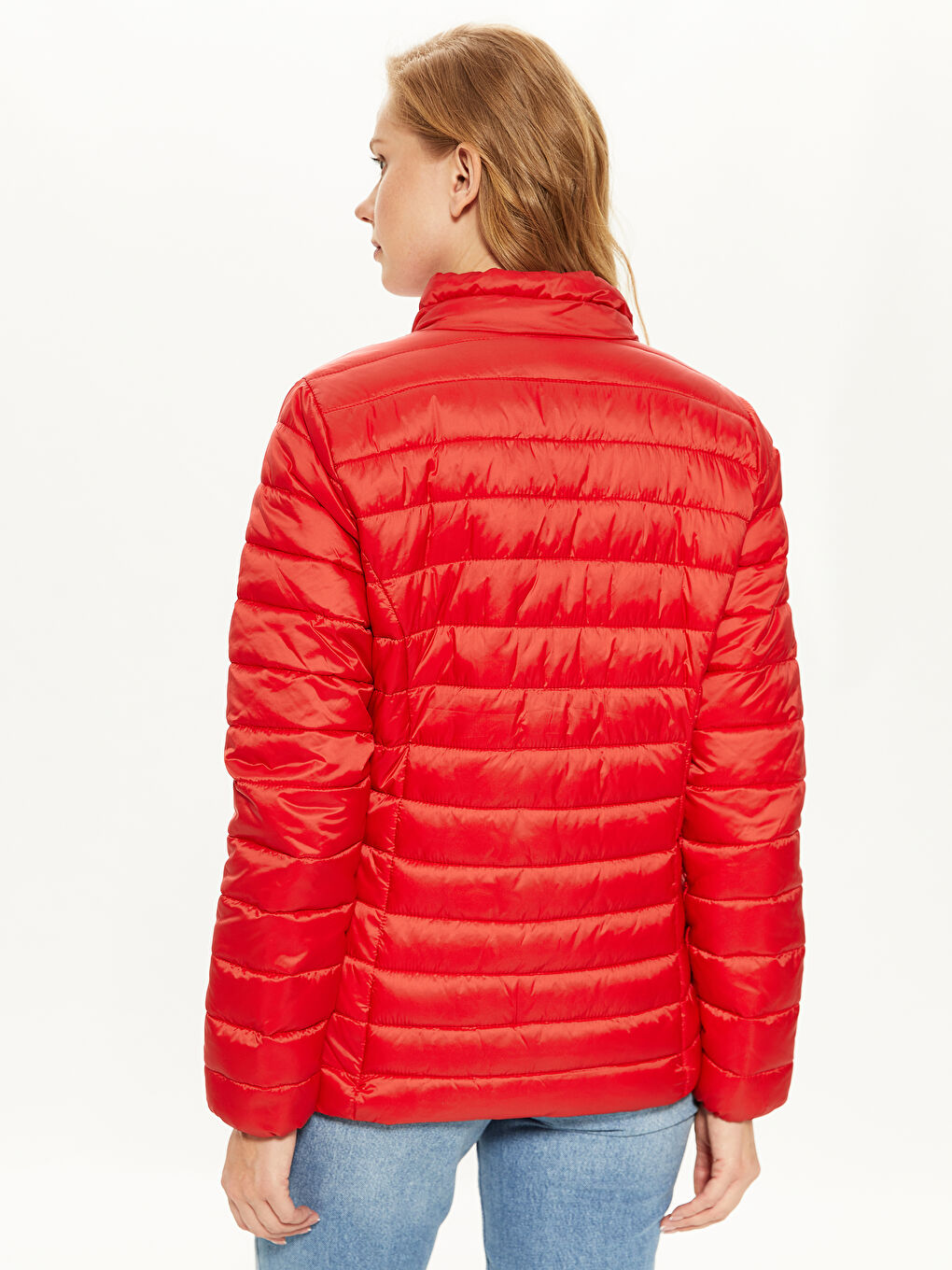 Пуховик с воротником-трубой-4