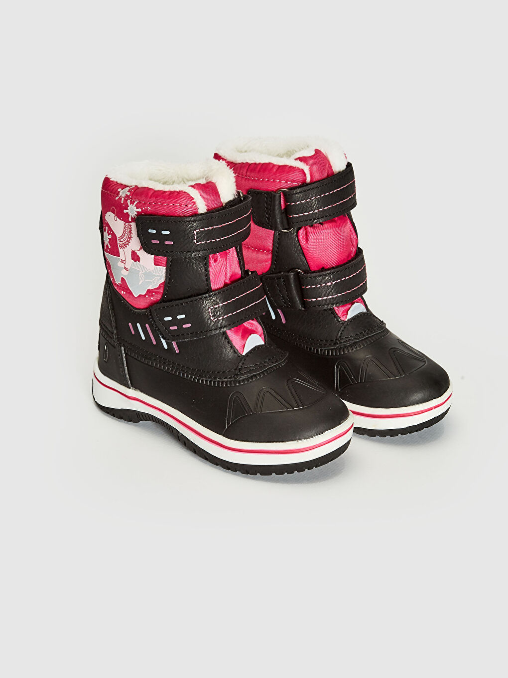 Bottes de neige à crochet et boucle pour bébé fille