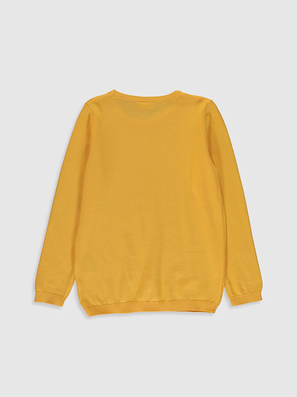 Базовый легкий трикотажный свитер для девочки-3