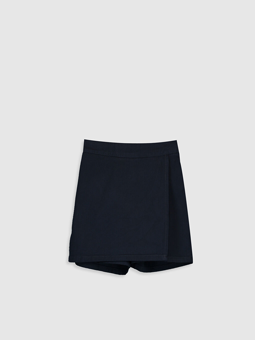 LCW Kids Basic Gabardine Girl Short Skirt -0W0147Z4-HRC