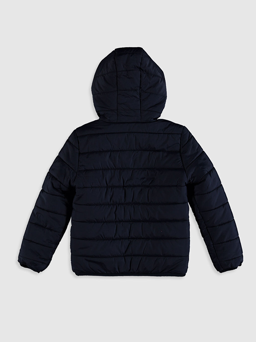 Lacivert Erkek Çocuk Kapüşonlu Şişme Mont-1