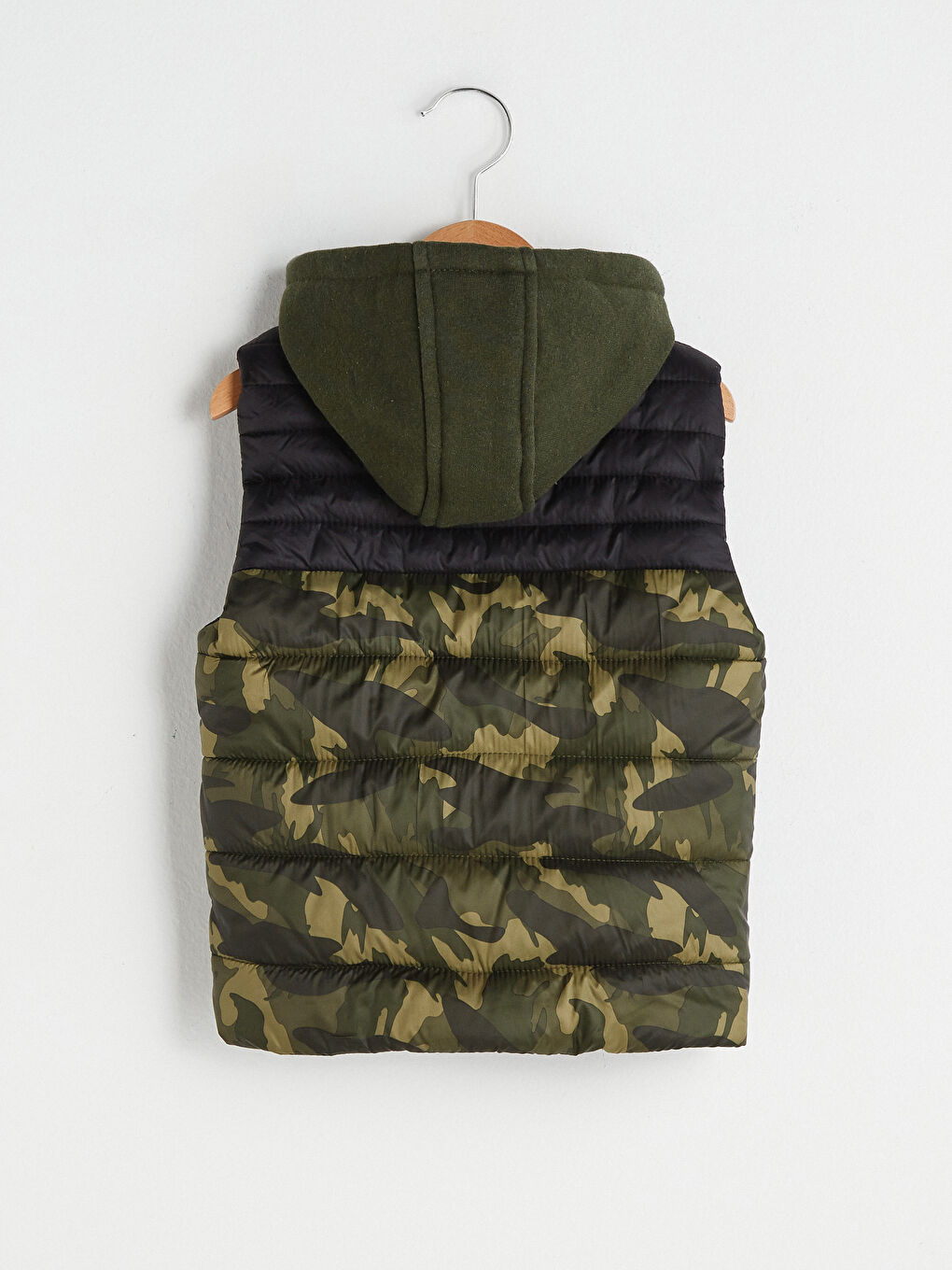 Дутый Жилет Для Мальчиков С Капюшоном-1