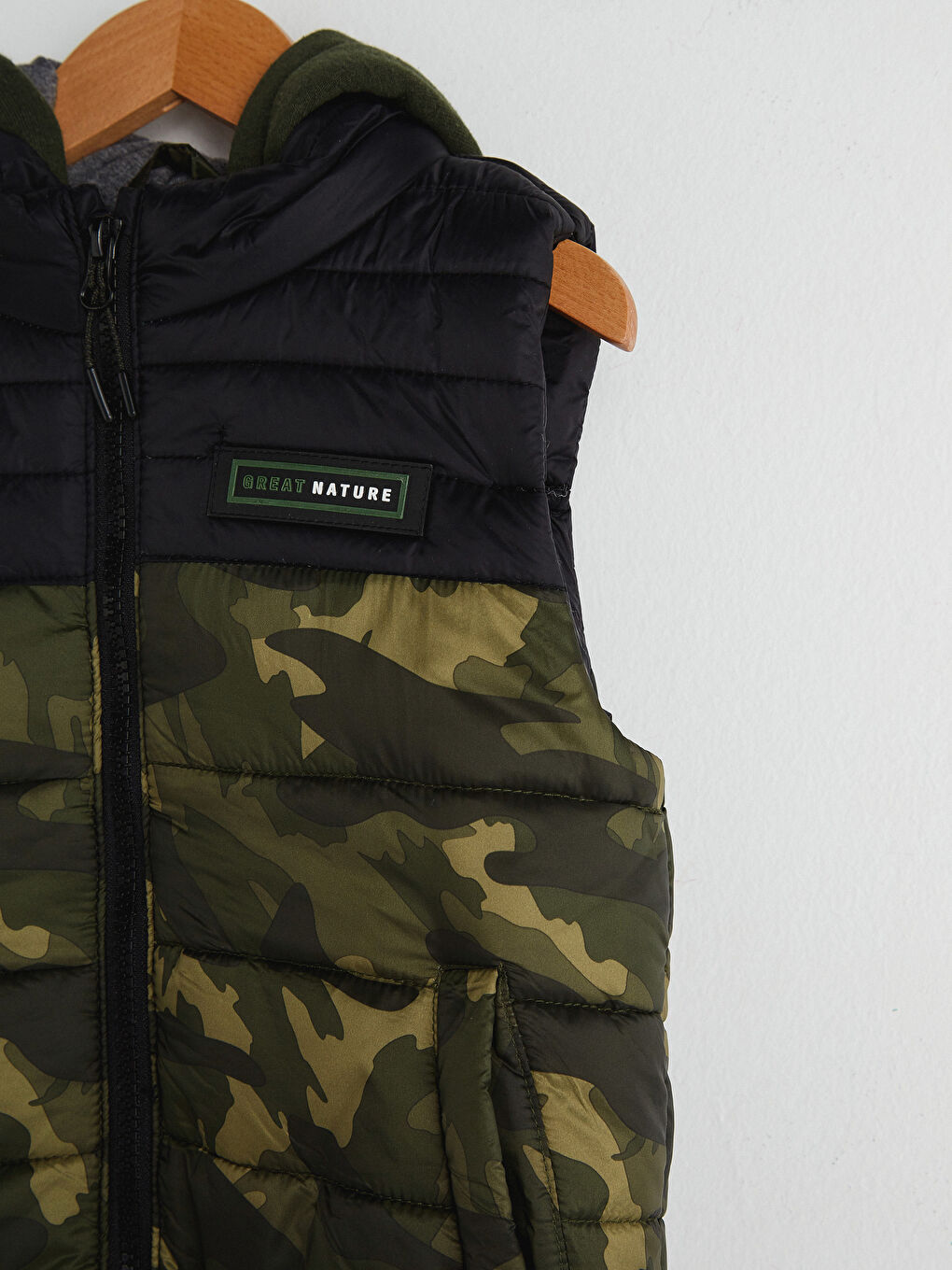 Дутый Жилет Для Мальчиков С Капюшоном-2