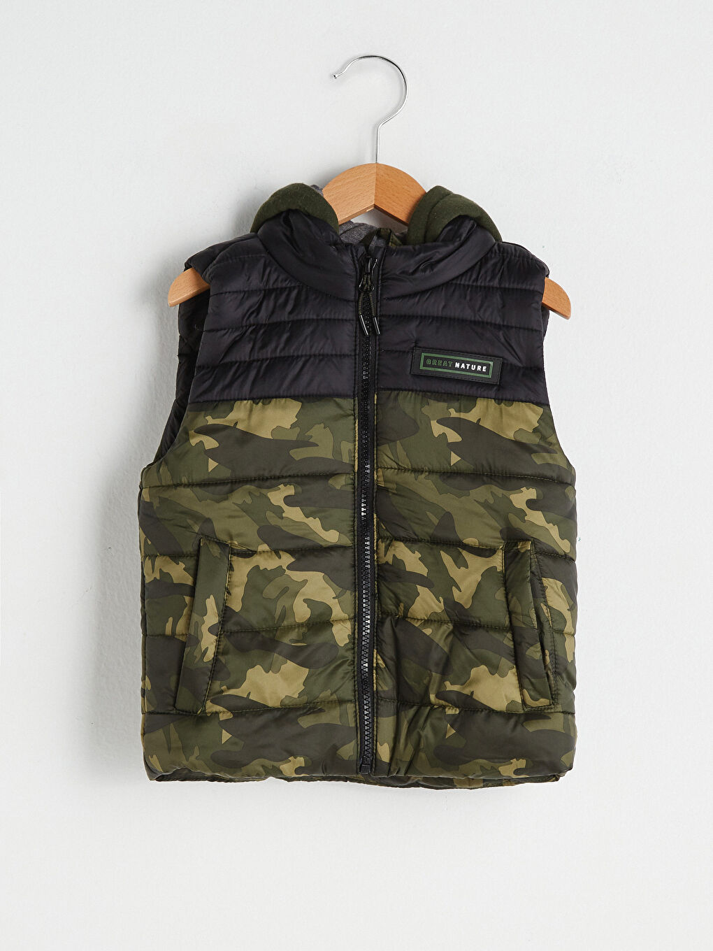 Дутый Жилет Для Мальчиков С Капюшоном