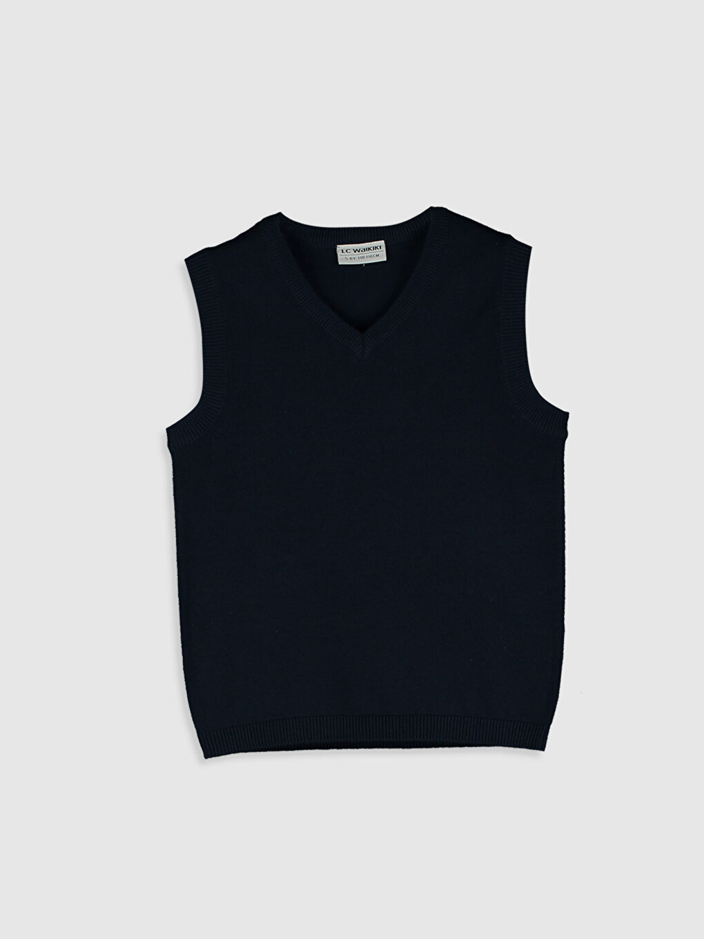 V Neck Basic Girls' Knitwear Sweater Vest