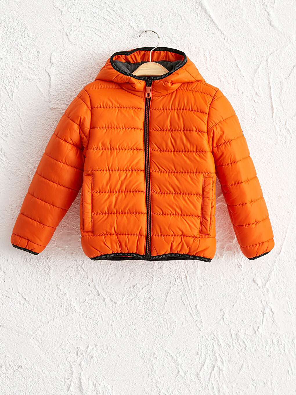 Pallto Puffer Me Kapuç Për Djem-1