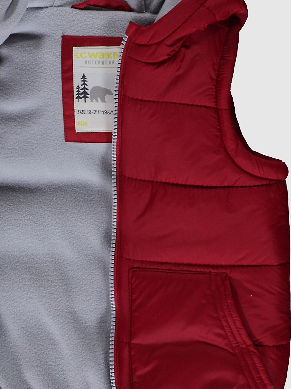 Жилет на молнии с капюшоном для малышей-мальчиков-2