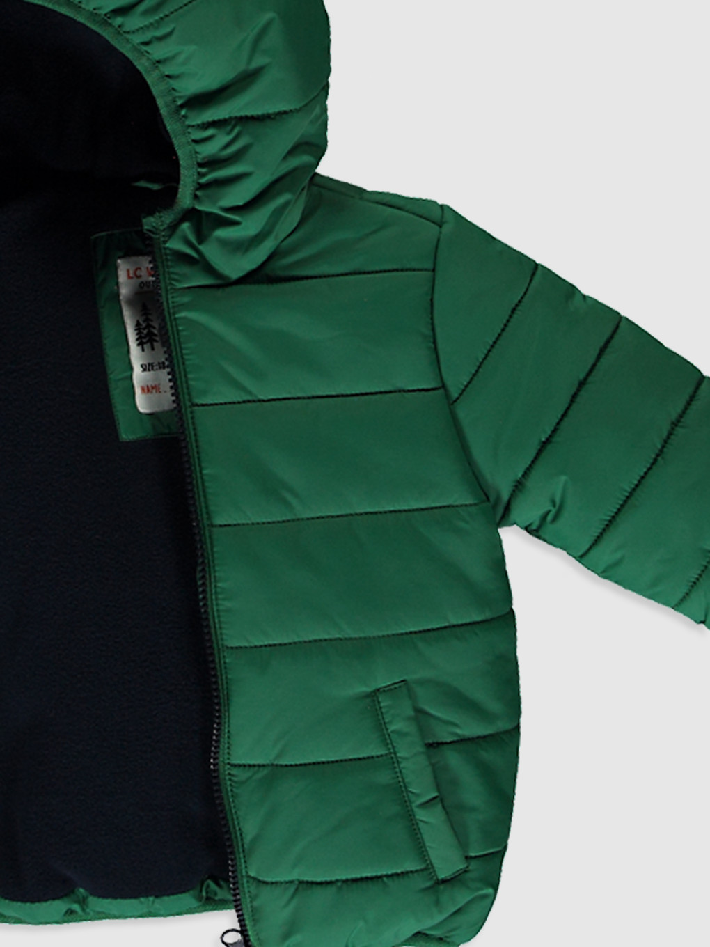 Manteau Court Zippé À Capuche Pour Bébé Garçon-2