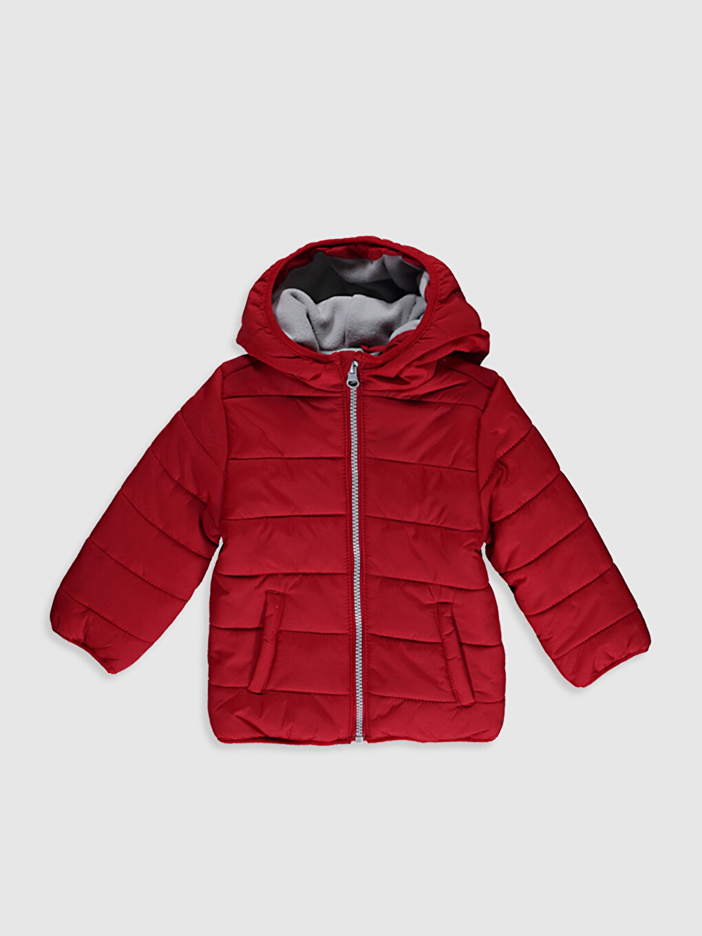 Baby Boy’s Zip-down Short Coat With Hood