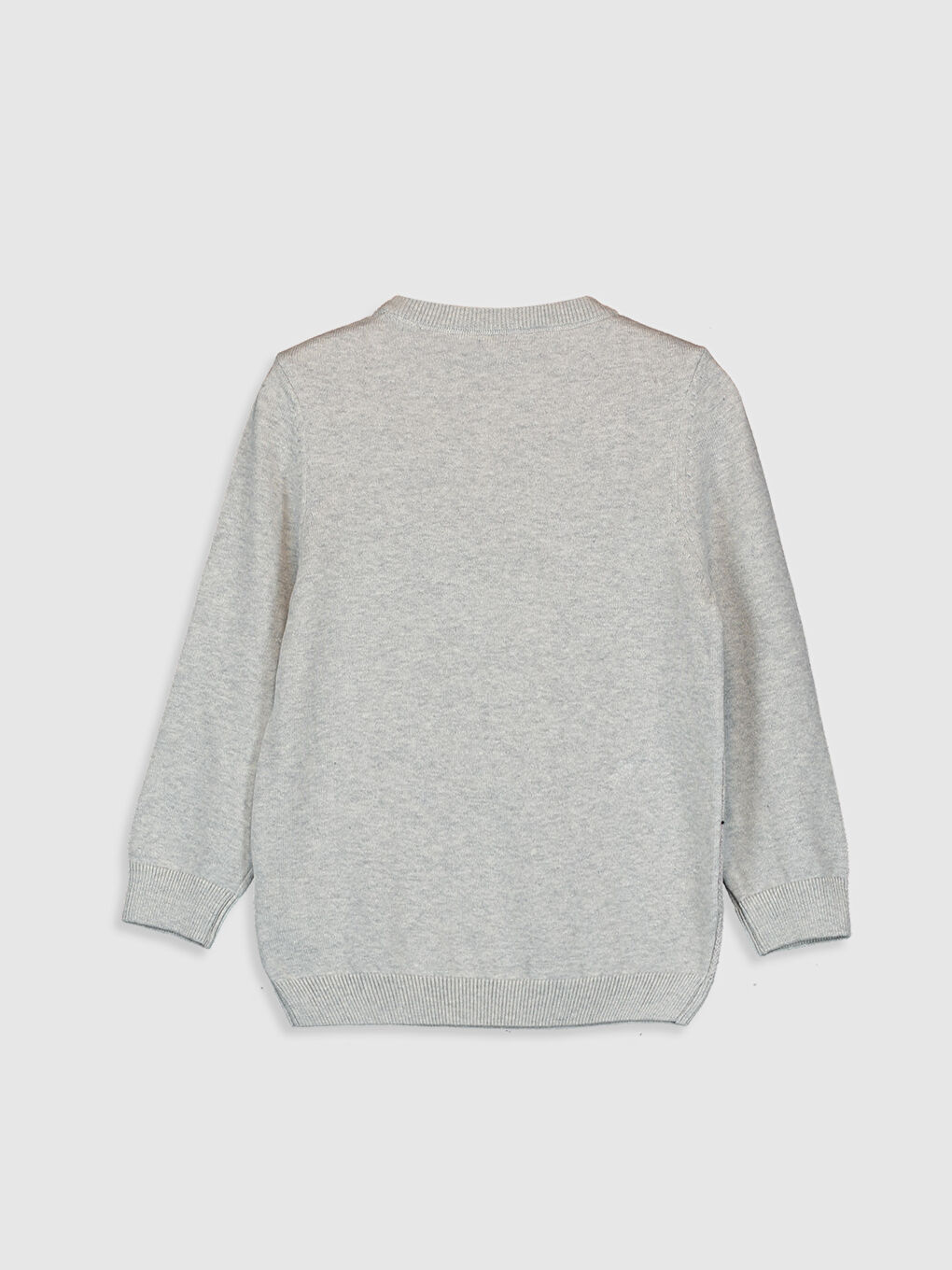 Crew Neck Long Sleeve Boys' Sweater-1