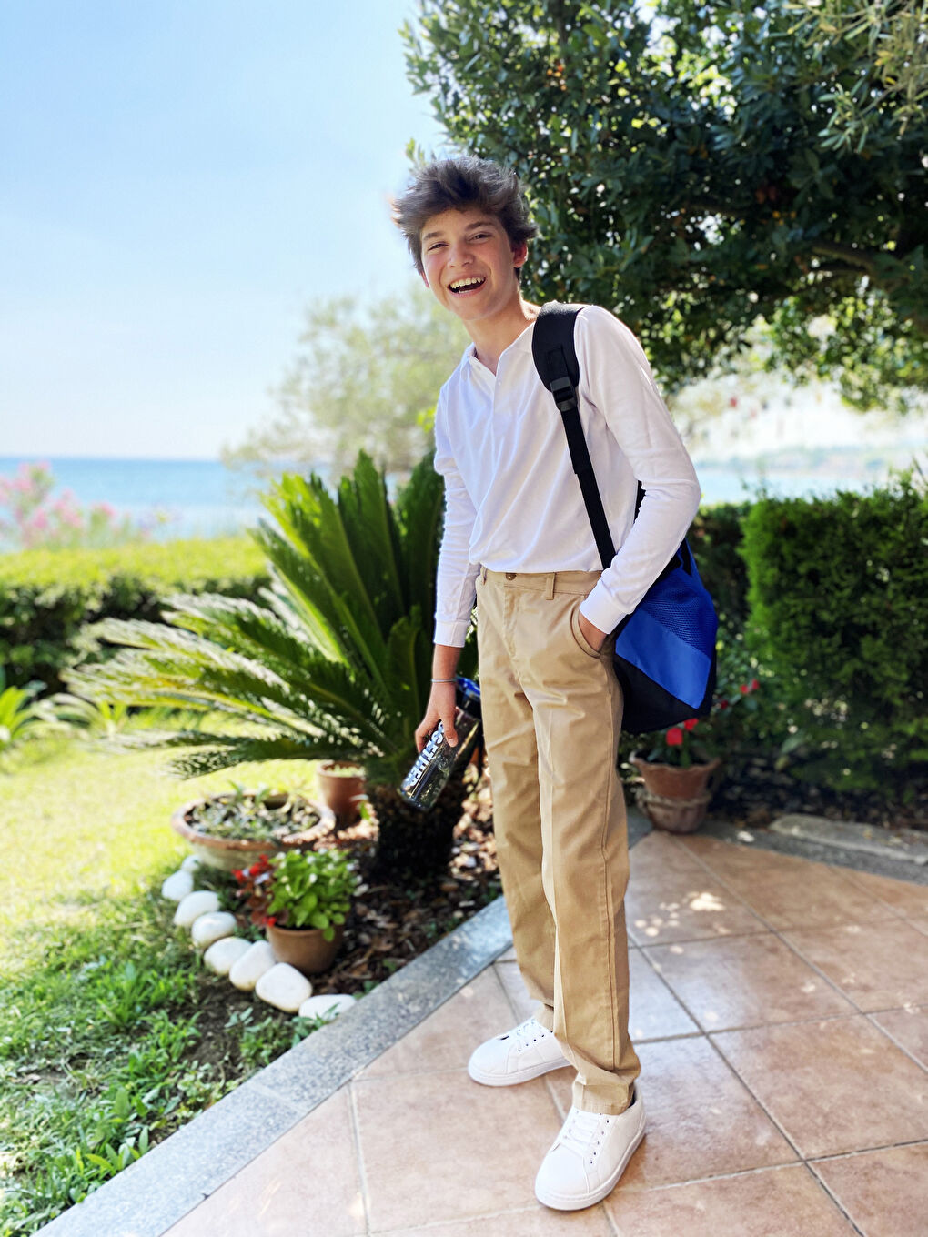 Pantalon Chino en Gabardine pour Garçon-1