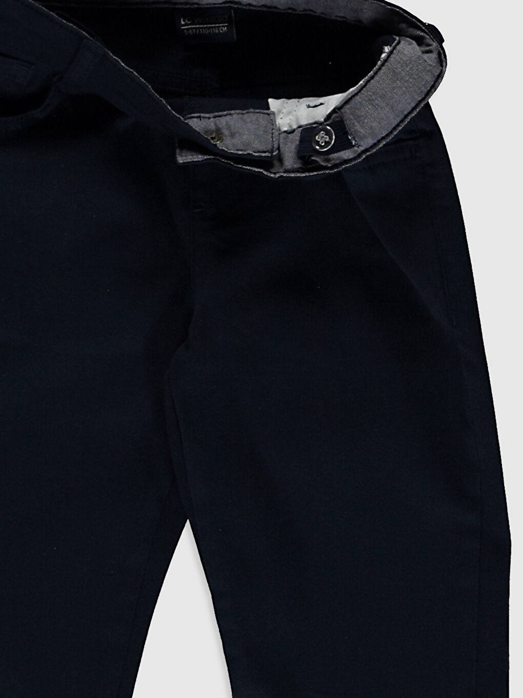 Lacivert Erkek Çocuk Slim Gabardin Pantolon-4