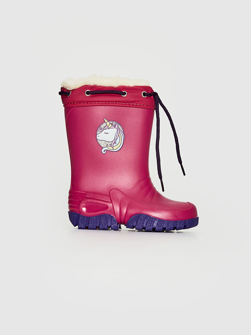 Mädchen Regenstiefel mit Fellfutter-1