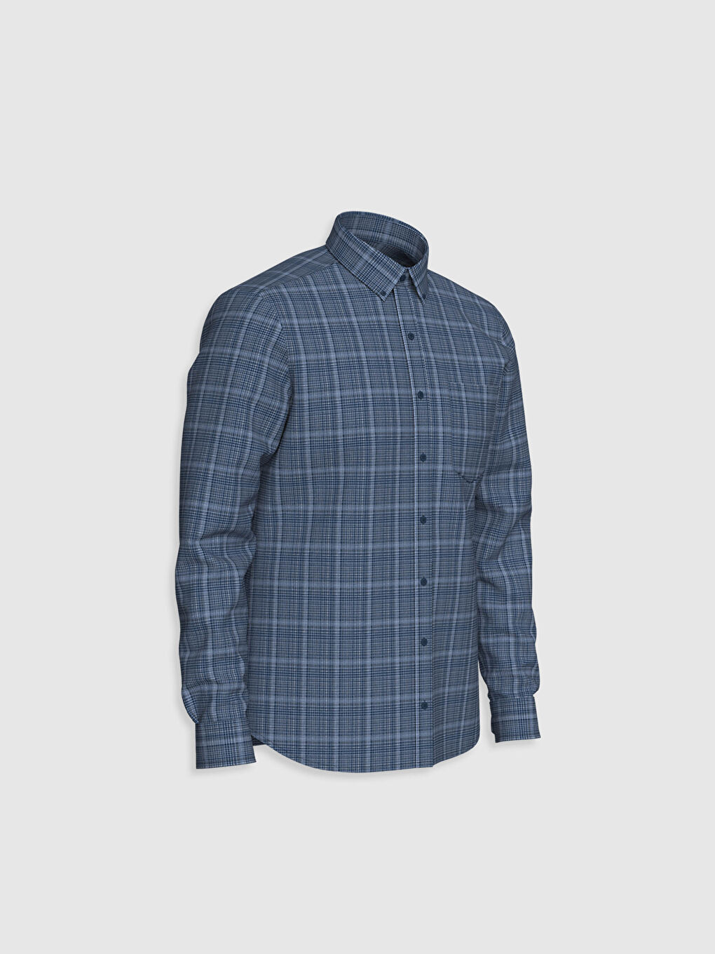 Стандартты пішім ұзын жең торлы жейде-2