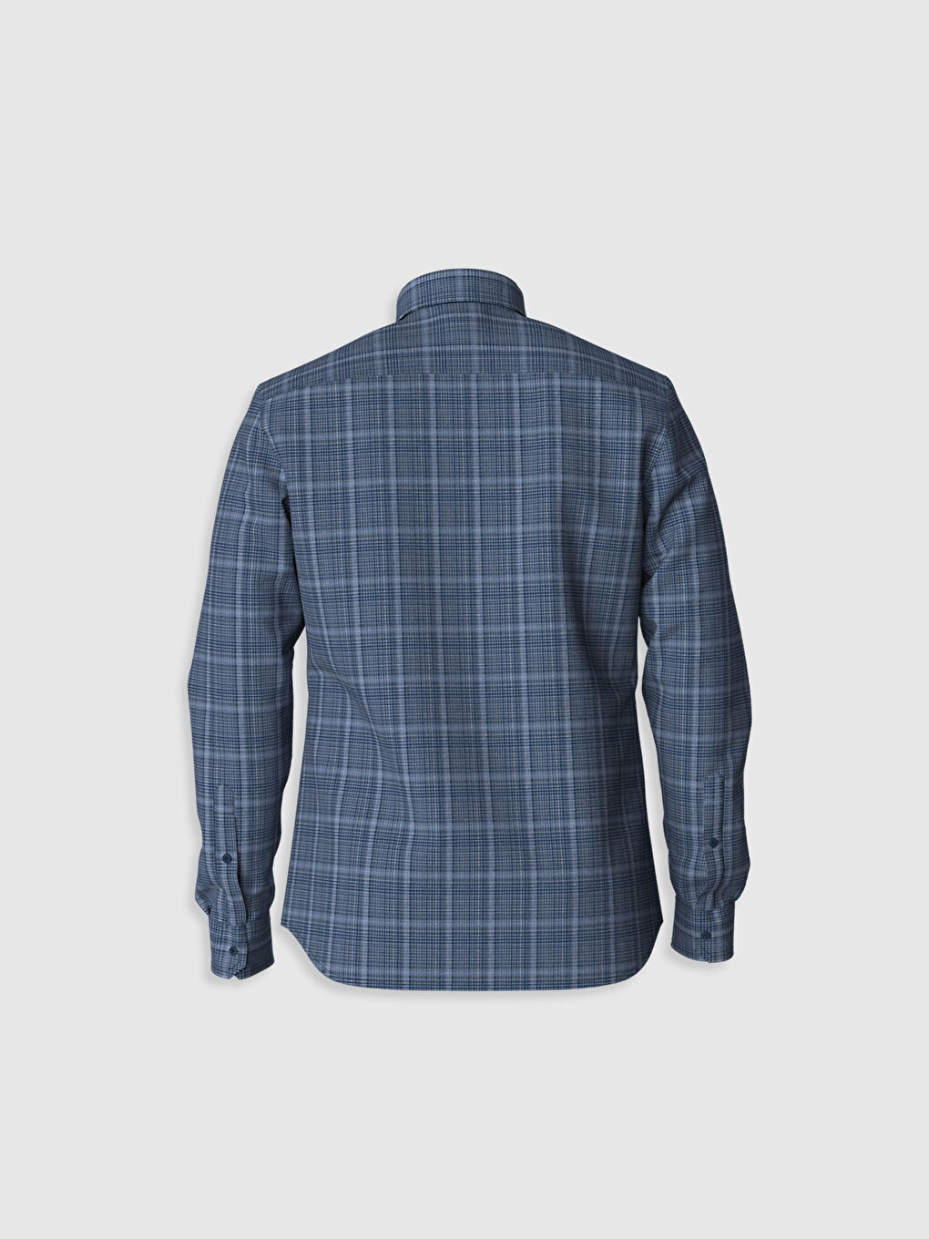 Стандартты пішім ұзын жең торлы жейде-3